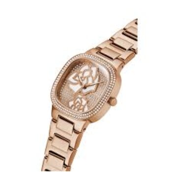 Relógio Guess Pulseira Dourado Rosê Com Pedras Dcr-E 2023/10652-9