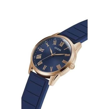 Relogio Pulso Guess Aço Pulseira Silicone Azul Dcr-E 2021/12958-0