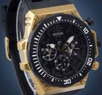 Relogio Pulso Guess Aco Pulseira Silicone Dcr-E 2021/20343-8