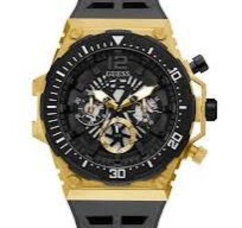 Relogio Pulso Guess Aco Pulseira Silicone Dcr-E 2021/20343-8