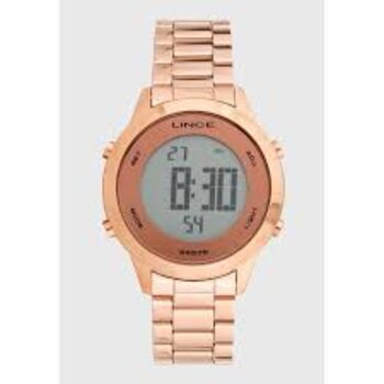 Lince Relogio Pulseira Metal Aco Rose Redondo Digital Sdrh037L Bxrx 644631