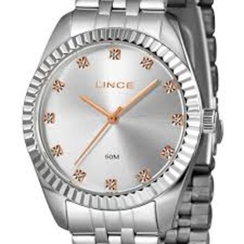 Relogio Fem Aço Fundo Prata 1Sx - Relogio Pulso Lince - Quartz,anlgo.cx.met.com.cal.2035 - D.c.r.e 2022/340072