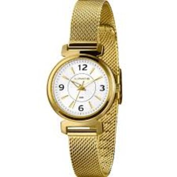 K0C9B2Kx - Relogio Pulso Lince Dourado Fundo Branco Puls Mesh