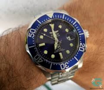 Relógio Invicta Aço Automático Fundo Azul Nº 3045