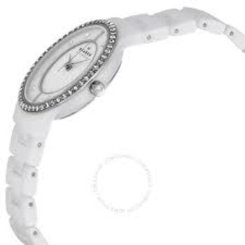Skagen Relógio Cerâmica Branco Feminino Coroa Com Pedras 347Ssxwc/i
