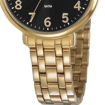 Relógio de Pulso Aço Dourado Redondo Mondaine Dcr-E 2019/09758-8