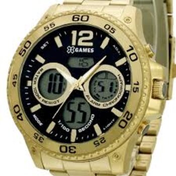 X Games Relógio Dourado Funco Cinza Anadige Relógio Dourado Funco Cinza Anadige Xmgsa005 P2Kx 628711