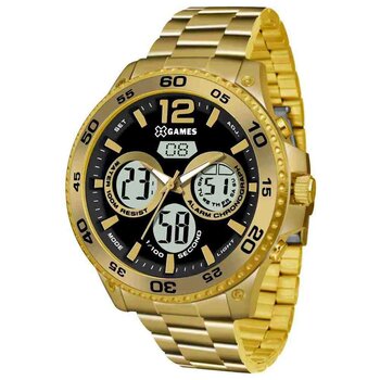 X Games Relógio Dourado Funco Cinza Anadige Relógio Dourado Funco Cinza Anadige Xmgsa005 P2Kx 628711