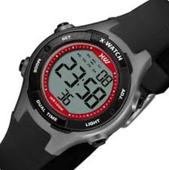 Relogio Infantil Preto Com Vermelho Bxpx - Xw - Quartz,digital Cx.plast.cal.pd106Mp - D.c.r.e 2022/360588