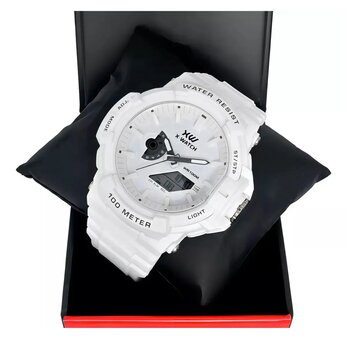 Relogio Masc Branco B1Bx - Xw - Quartz,ana-Digi.cx.plast.cal.ad082Mp - D.c.r.e 2023/41400