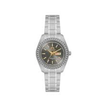 G1Sx - Relogio Pulso Orient Feminino Automatico Aço Fundo Cinza