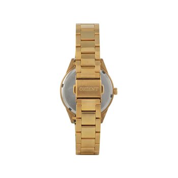Orient Relogio Dourado Com Cabo de Aco na Coroa Prata