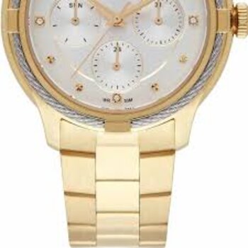 Orient Relogio Dourado Com Cabo de Aco na Coroa Prata