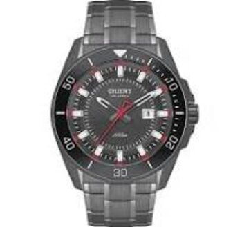 G1Gx - Relogio Pulso Orient Masculino Aço Cinza Fundo Cinza Solar