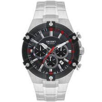 G1Sx - Relogio Pulso Orient Solar Prata Fundo Preto