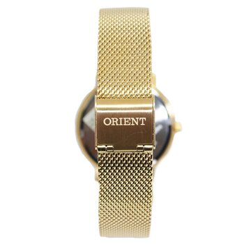 Relógio Fem Aço Dourado Perolado Esteira Dourada S1Kx - Relogio Pulso Orient - Quartz,anlgo.cx.aco Inox.cal.vj21C1 - D.c.r.e 2019/20313