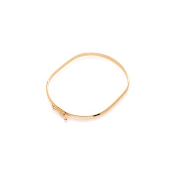 Pulseira Ouro 18K Algema Meia Cana Sp Gold Comercial 4,52Gr