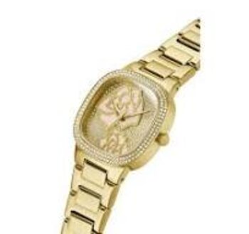 Relógio Guess Aço Pulseira Dourada Com Pedras Dcr-E 2023/10652-9
